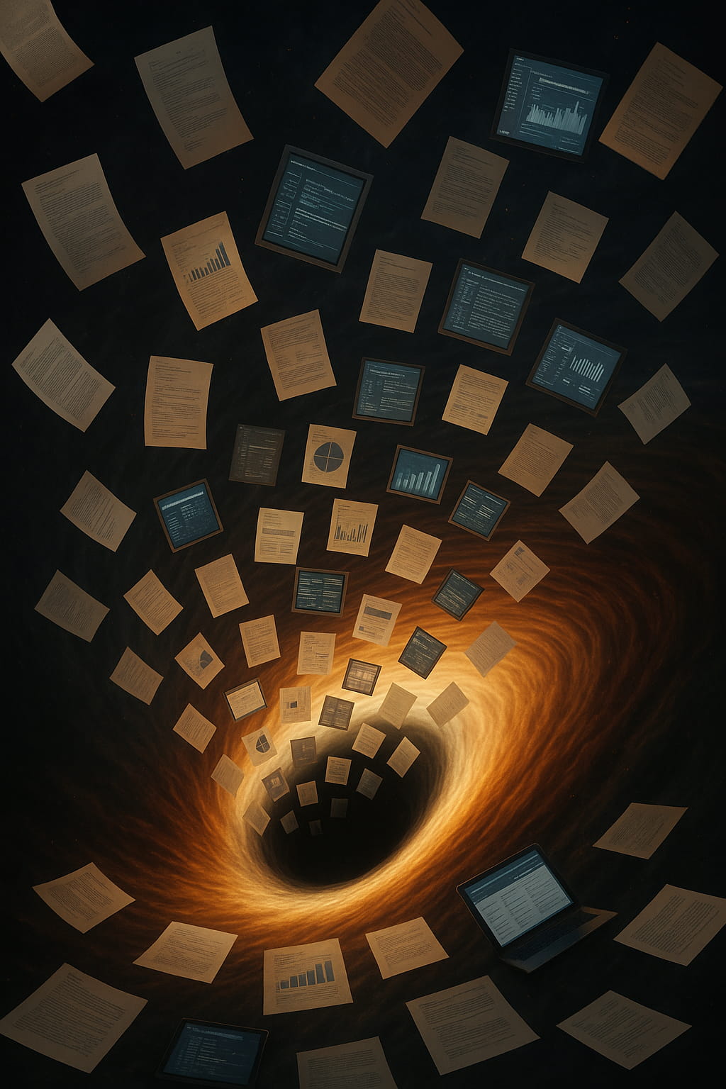 A black hole consuming information